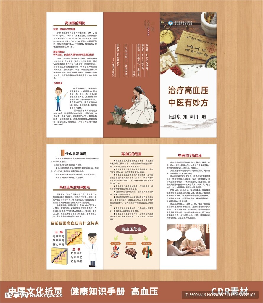 中医高血压折页