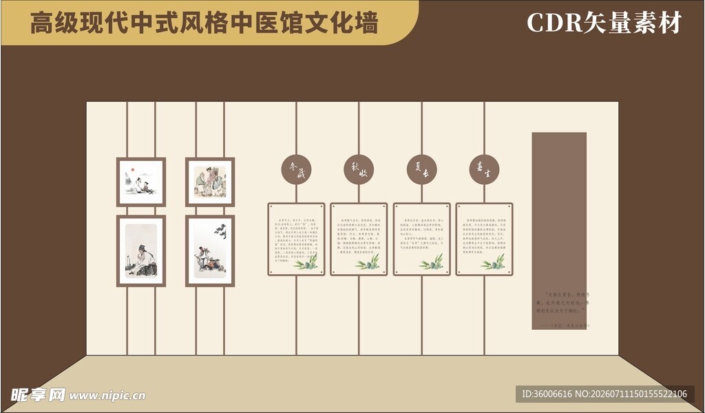 新中式中医馆国医馆中医文化墙