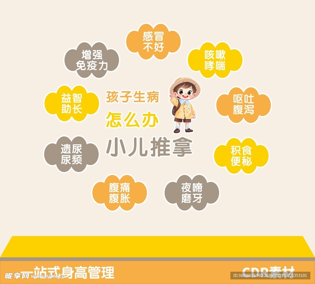 小儿推拿文化墙