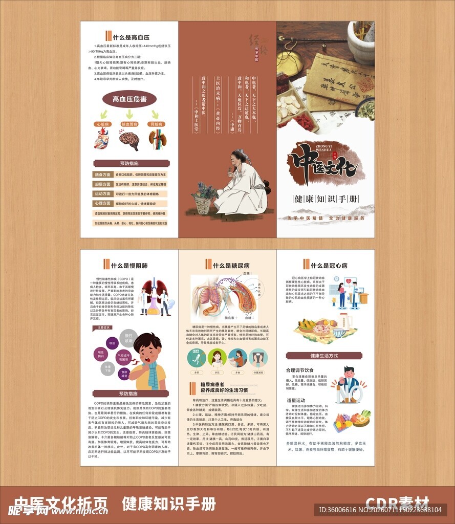 中医药文化知识折页