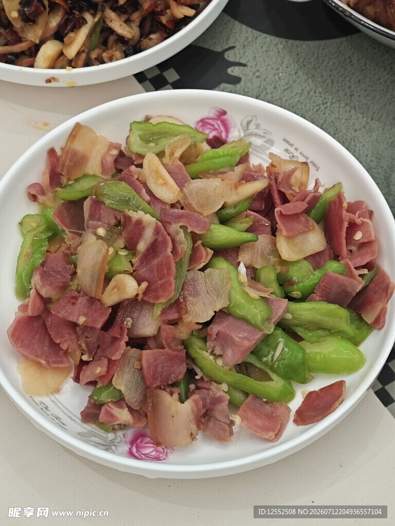 青椒炒火腿