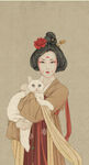 古风画 古风工笔 唐代仕女 怀