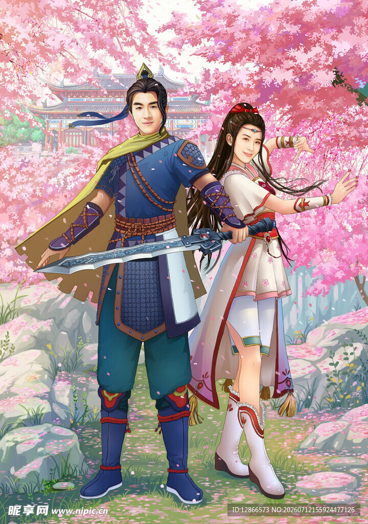 古风画 古风工笔 唐代仕女 怀