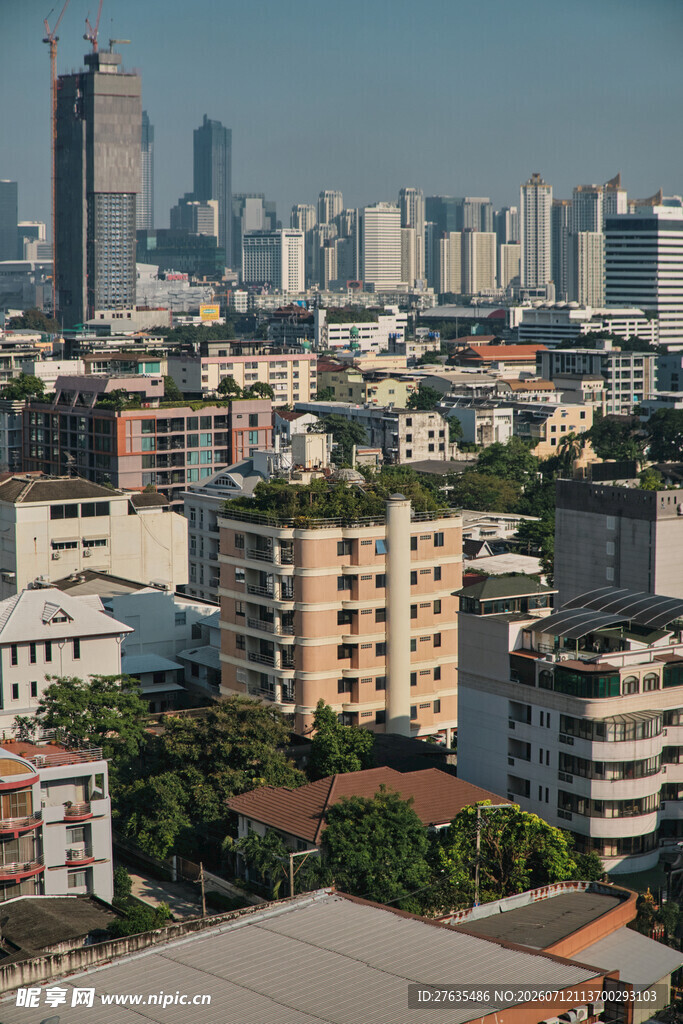 城市建筑景观俯瞰