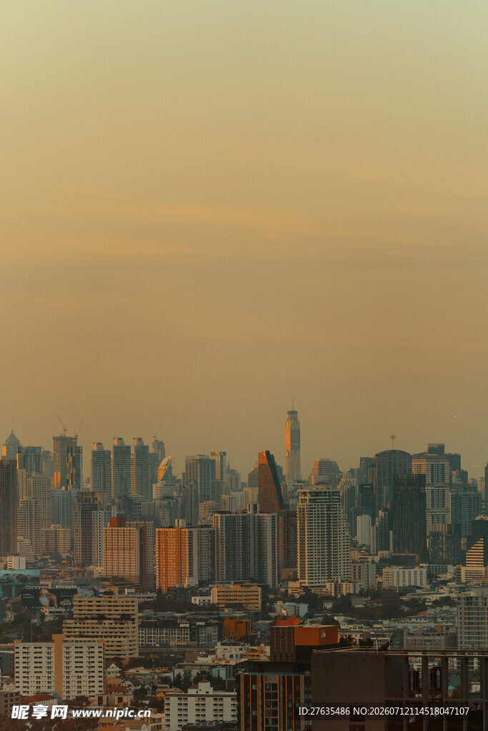 城市天际线繁华都市景观