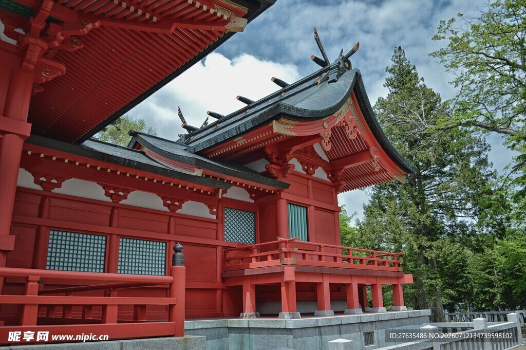 日式红建筑古典韵味浓