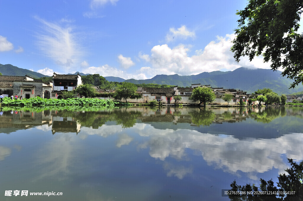 宁静水乡风光山水相依