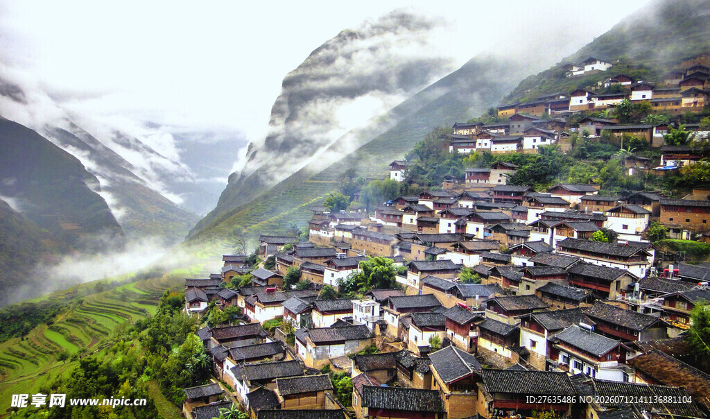 山间村落美景