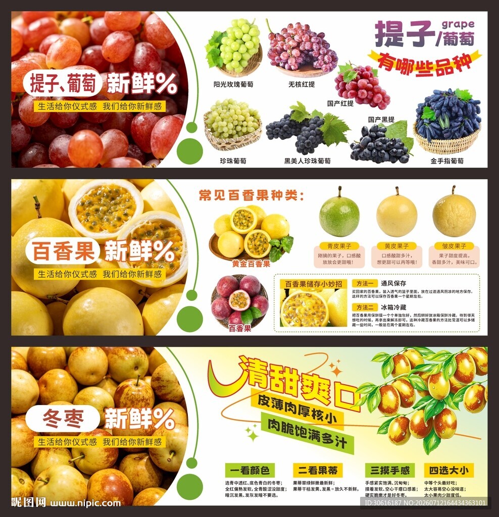 水果介绍宣传海报