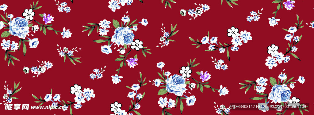 印花 撇丝 花朵 