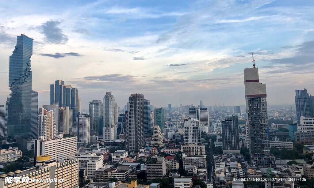都市天际线繁华城市景观