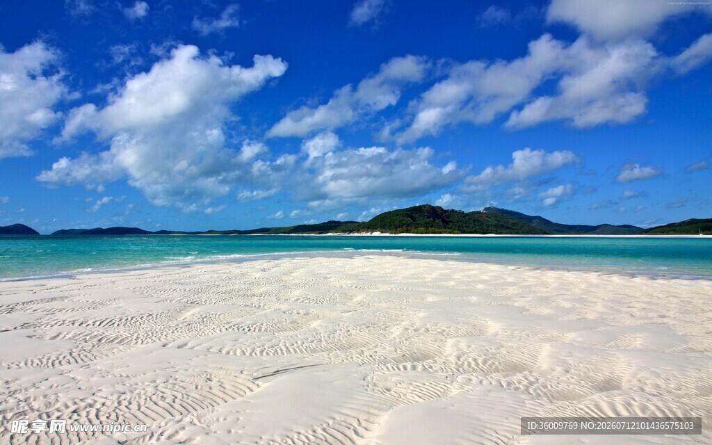美丽海岛沙滩海景风光