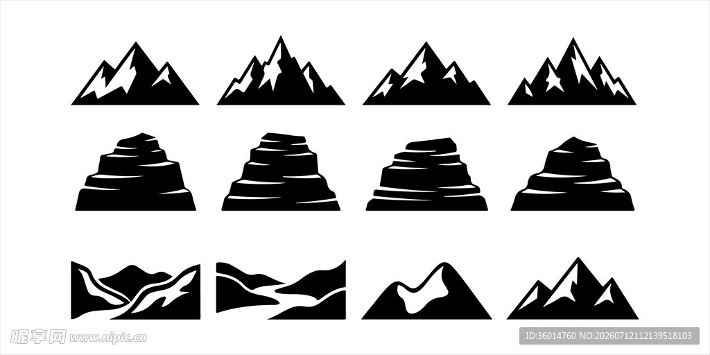 山峰图案