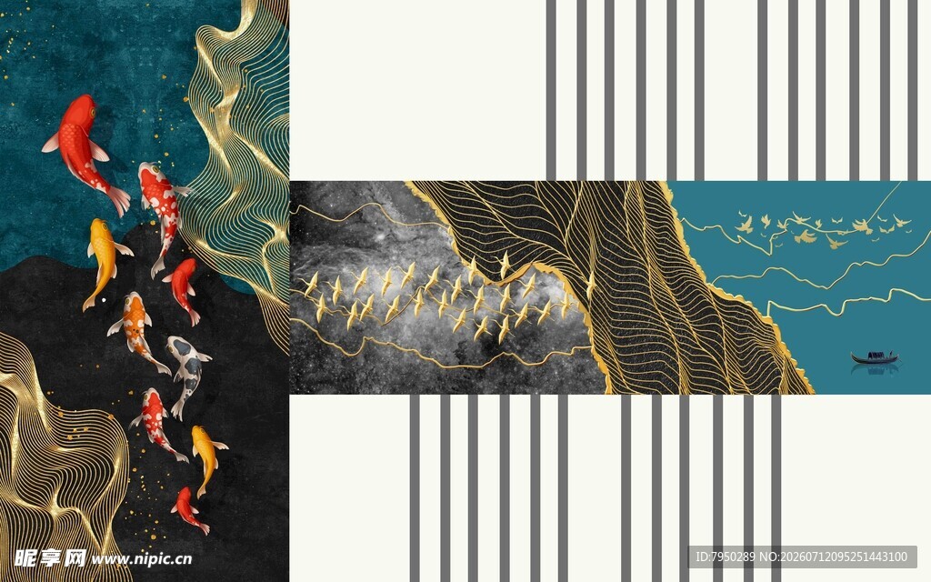 海洋与陆地的奇幻拼接