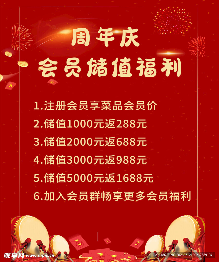 周年庆会员增值福利活动