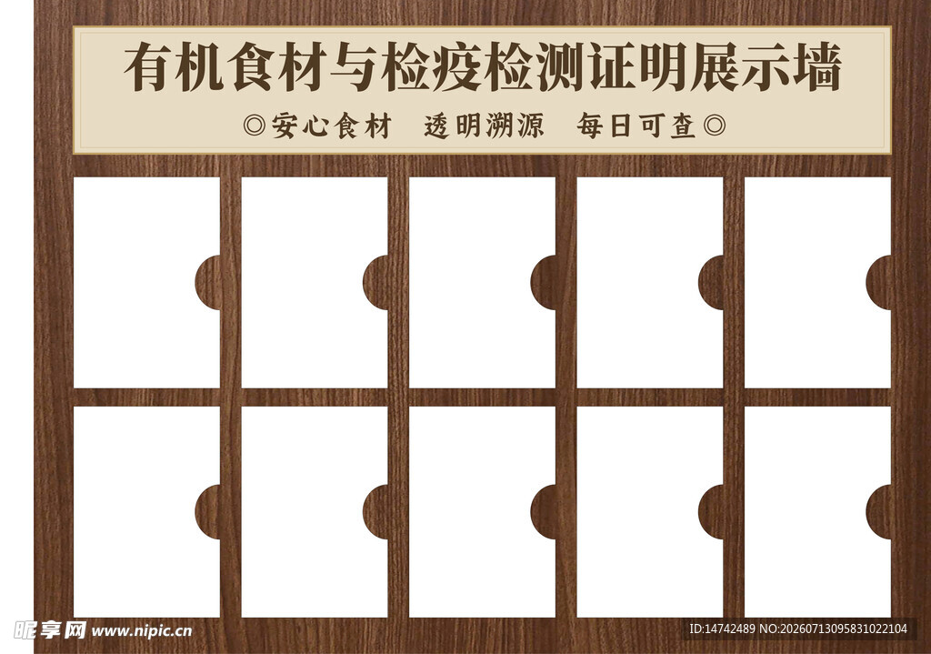 食品检测公示栏