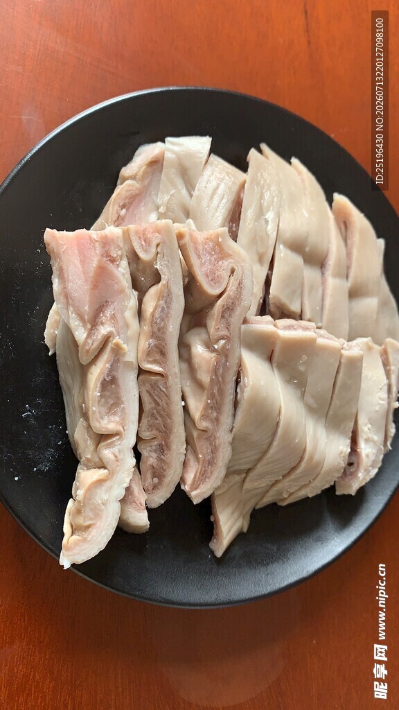 香卤猪肚熟食猪肉一盘切好的猪肚