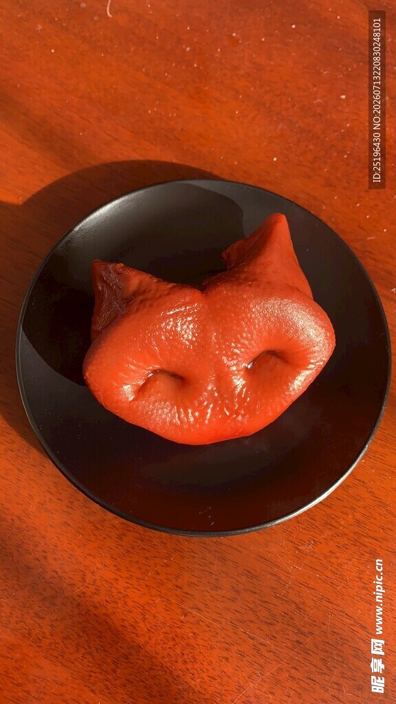 香卤猪鼻熟食摆拍