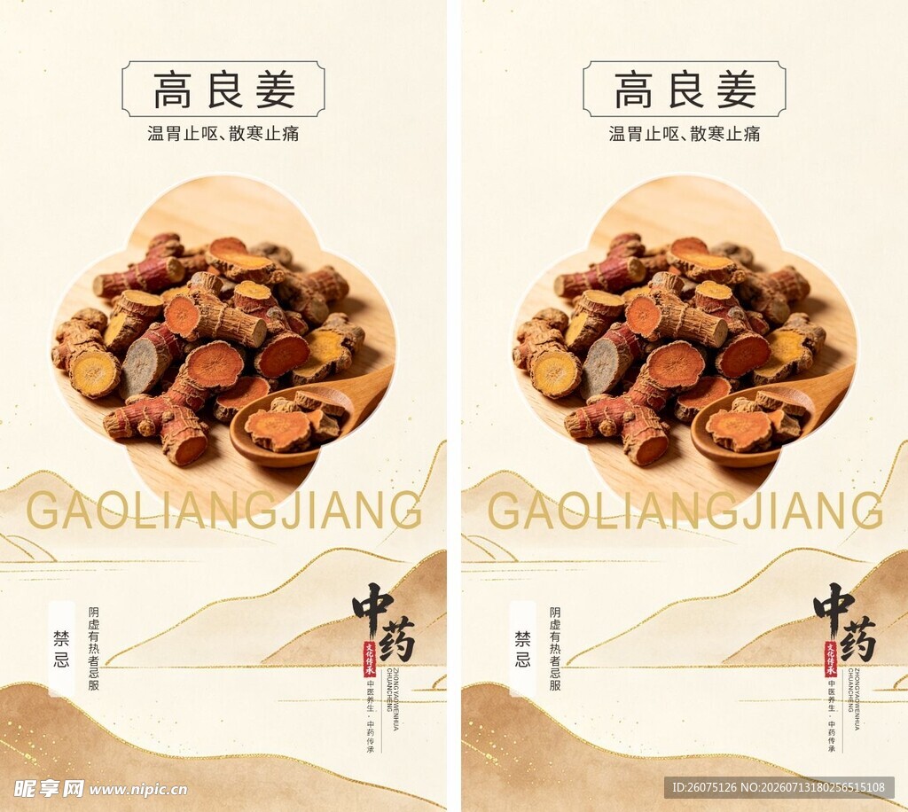 中医药传承高良姜
