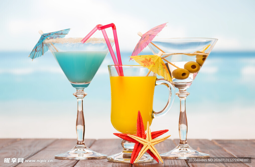 海滨风情鸡尾酒组合