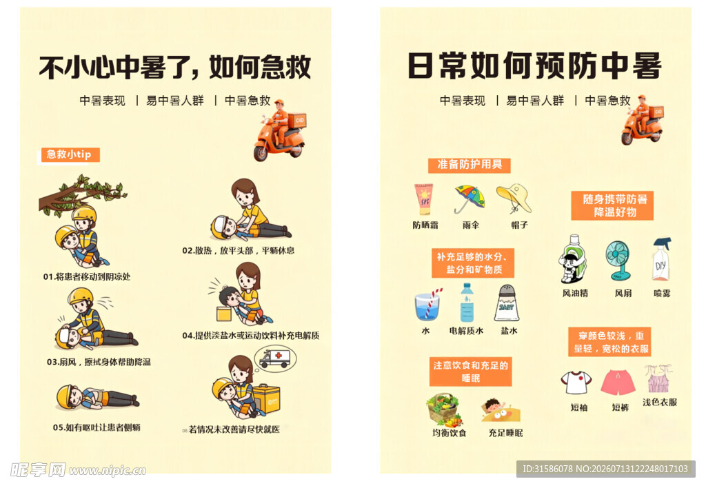 如何预防中暑如何急救
