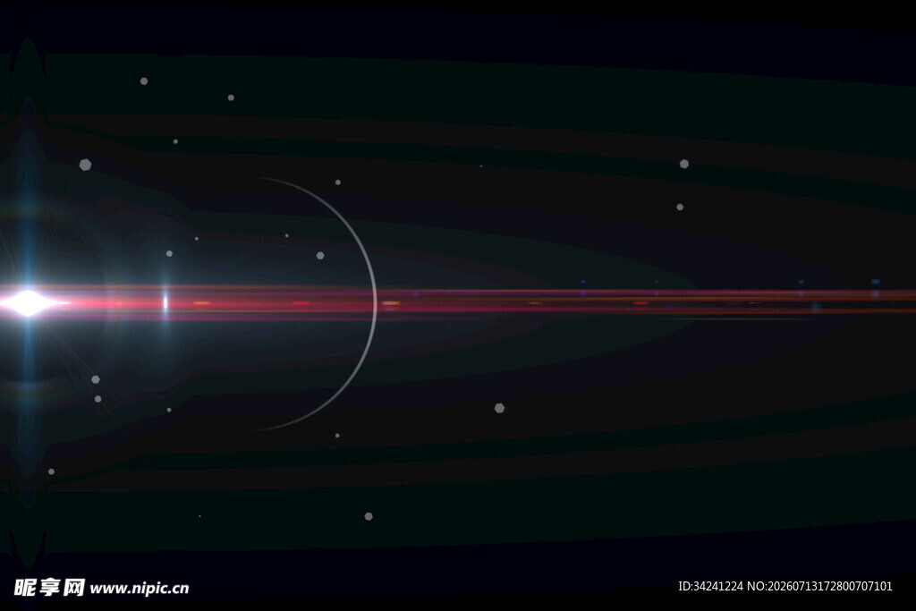 宇宙星空光束特效画面