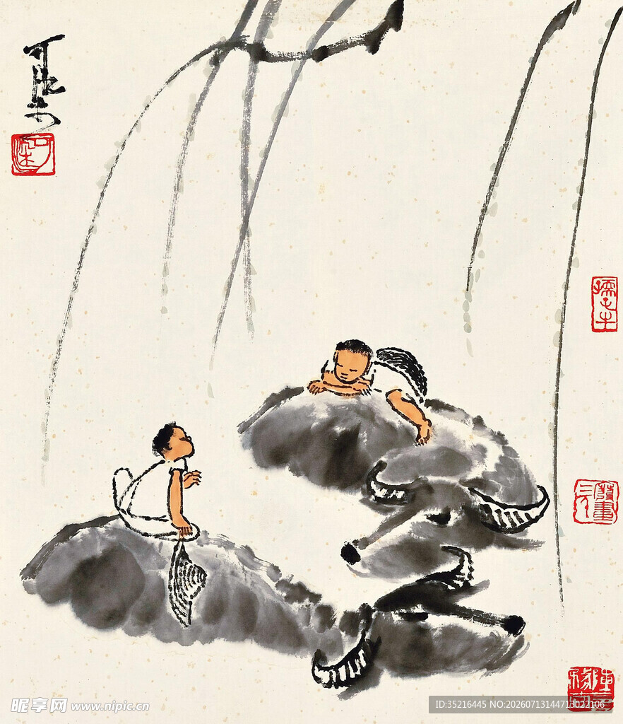 童趣山水图