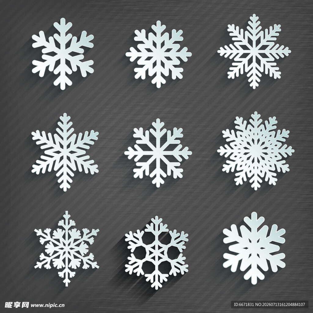 精美雪花图案集合