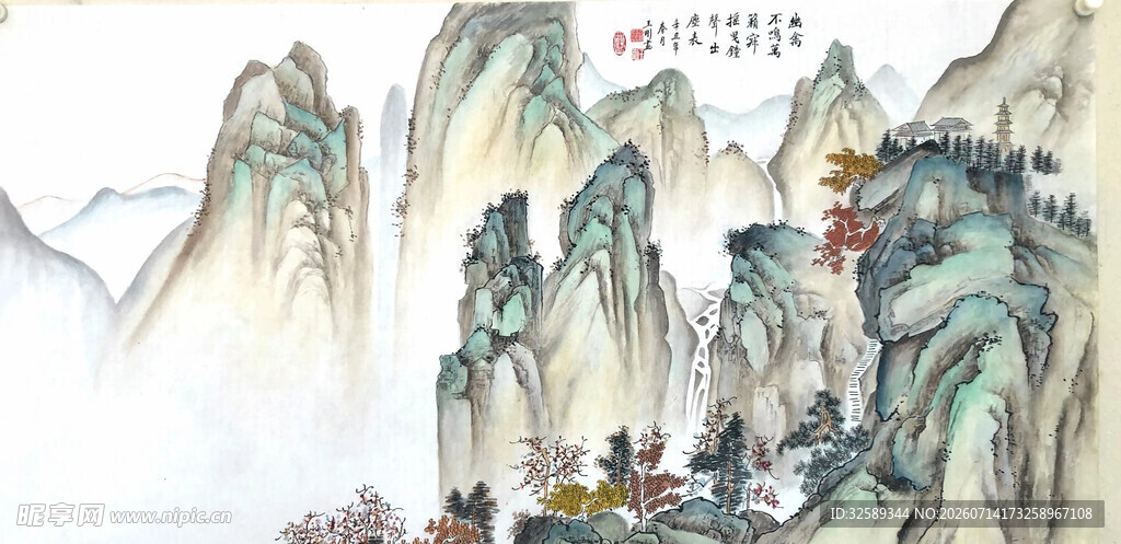 水墨山水间的古韵风光