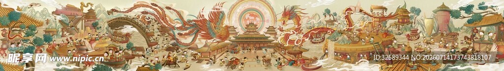 古代战争场景画作
