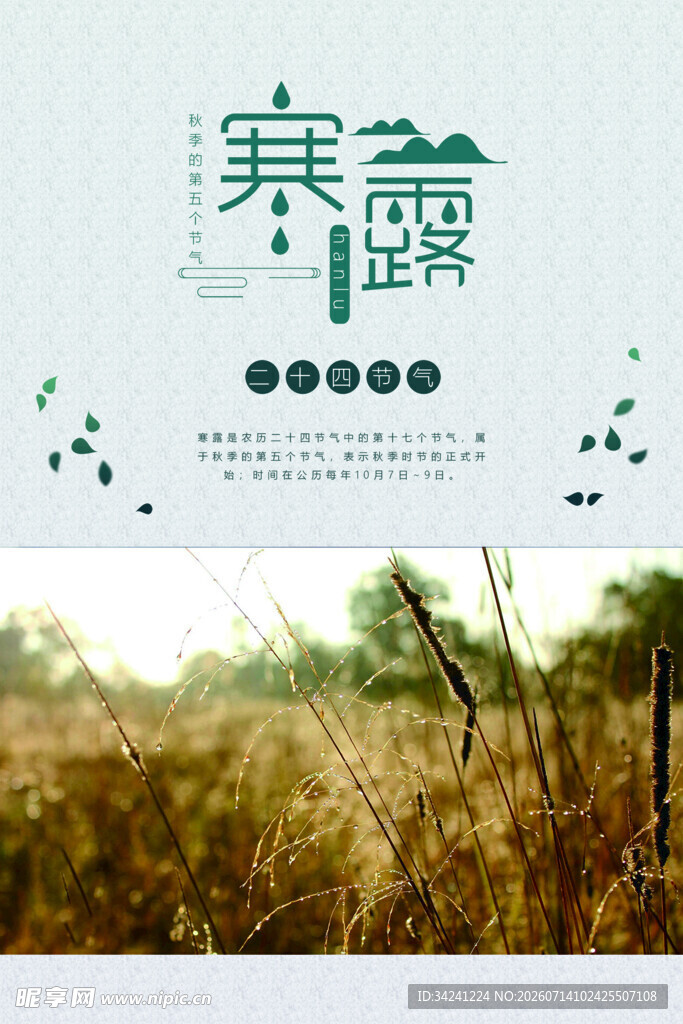 寒露节气田野风光