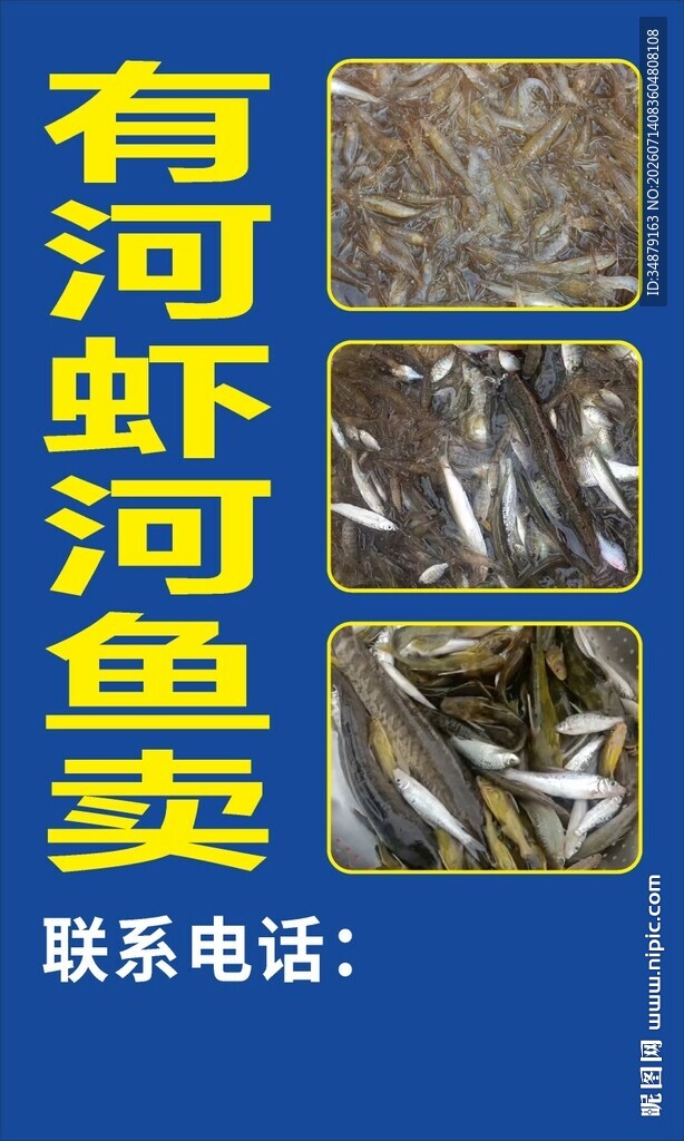 河虾河鱼售卖