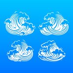 国风浪纹素材