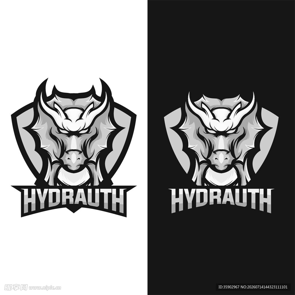 Hydrauth品牌标志设计
