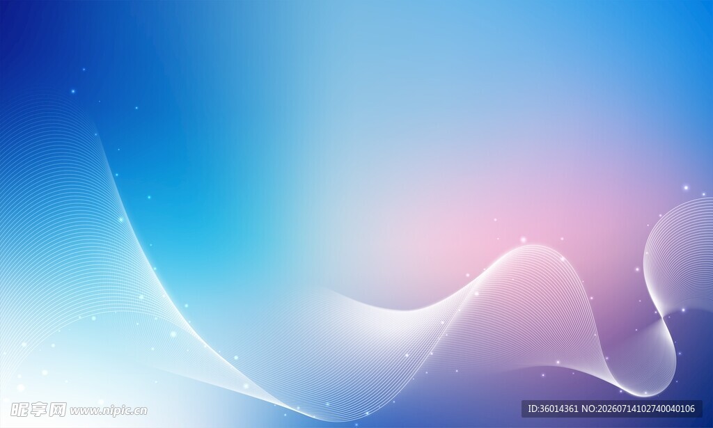 蓝色曲线背景