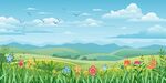 田园风景插画