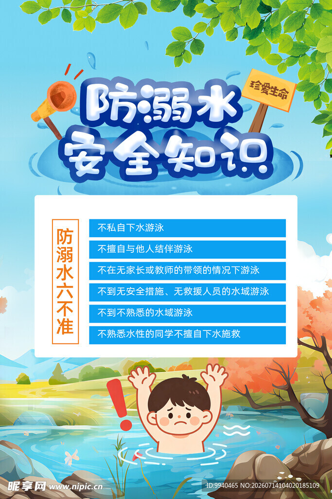 儿童防溺水安全知识宣传