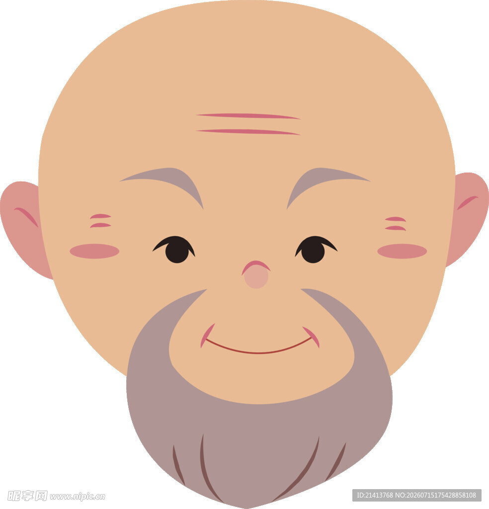 微笑老者头像