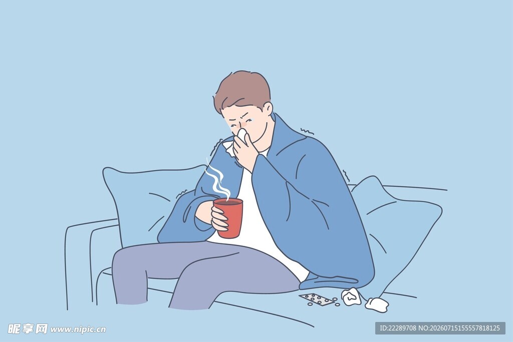 沙发上喝可乐的休闲男子