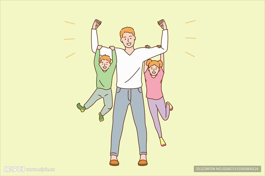 欢乐家庭亲子互动瞬间