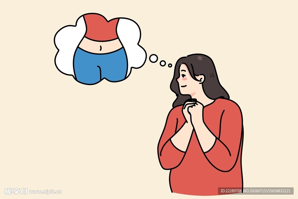 女孩畅想心仪内衣款式