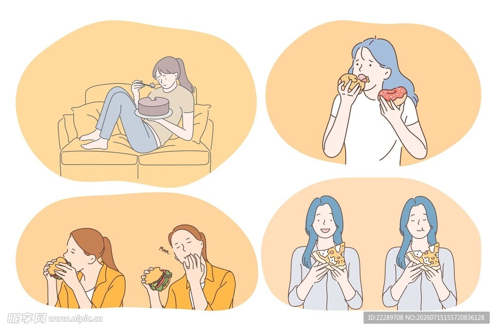 日常休闲场景中的人物活动