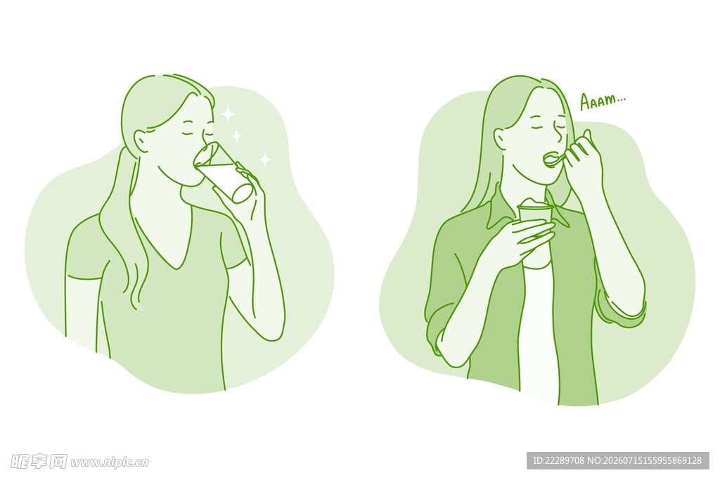 女性使用口腔喷雾场景