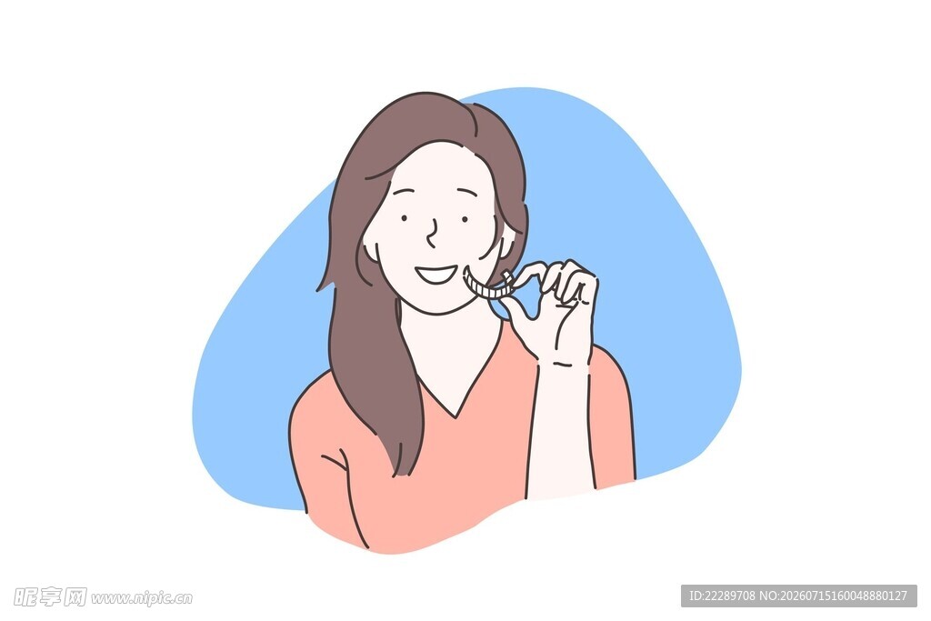 打电话的长发女性