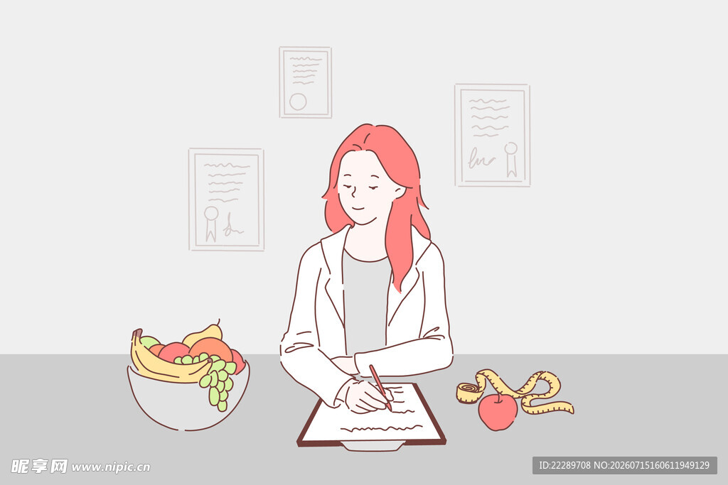 办公女性享用健康零食