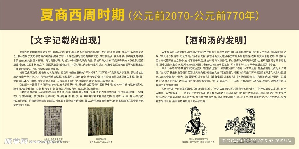 中医药的起源传说 夏商周时期
