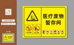 医疗废物暂存间警示标识
