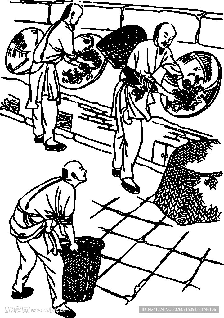 工人操作机器进行生产