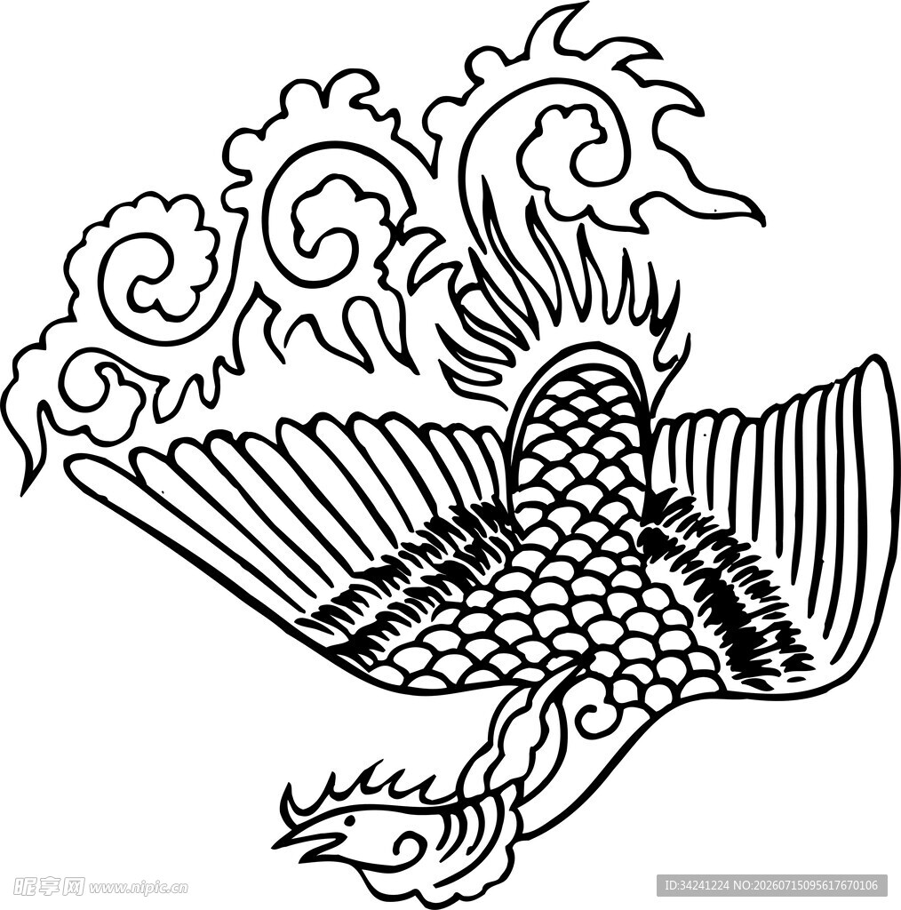 传统凤凰图案