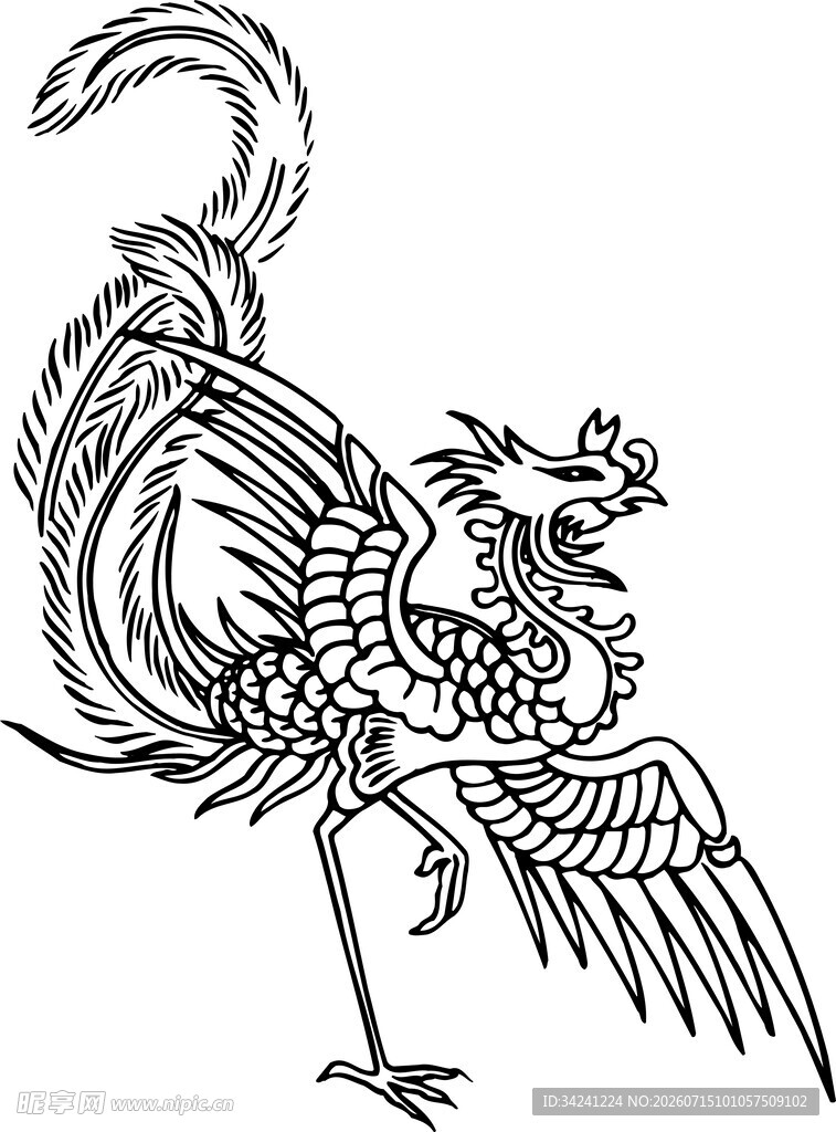 传统凤凰图案